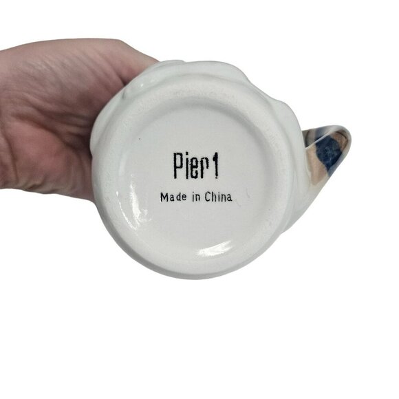 Pier 1 Handpainted  3D Cat Mug With‎ Tail Handle - Picture 2 of 10